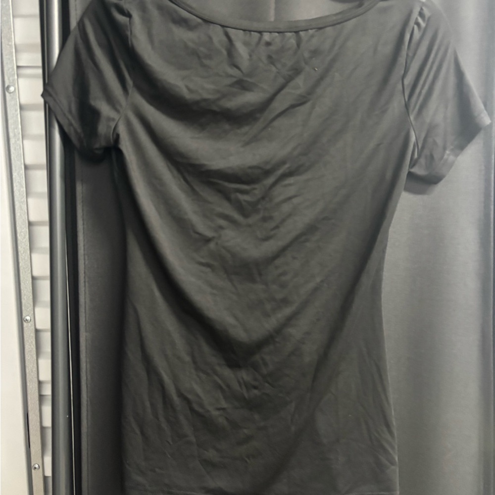 Black Graphic Tee with Rabbit Design - Picture 2 of 4